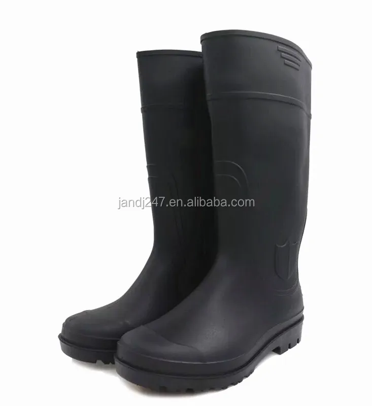 Botas de lluvia impermeables de PVC a precio barato, Botas de