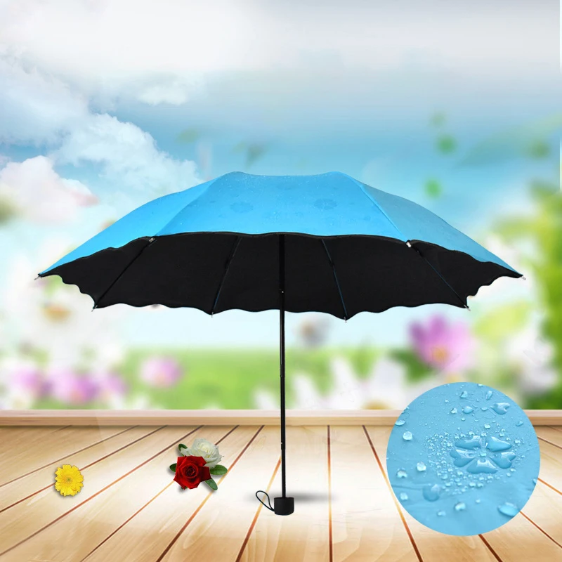 Anti-ultraviolet And Ultra-light Sunscreen Flowers Pattern Umbrellas 