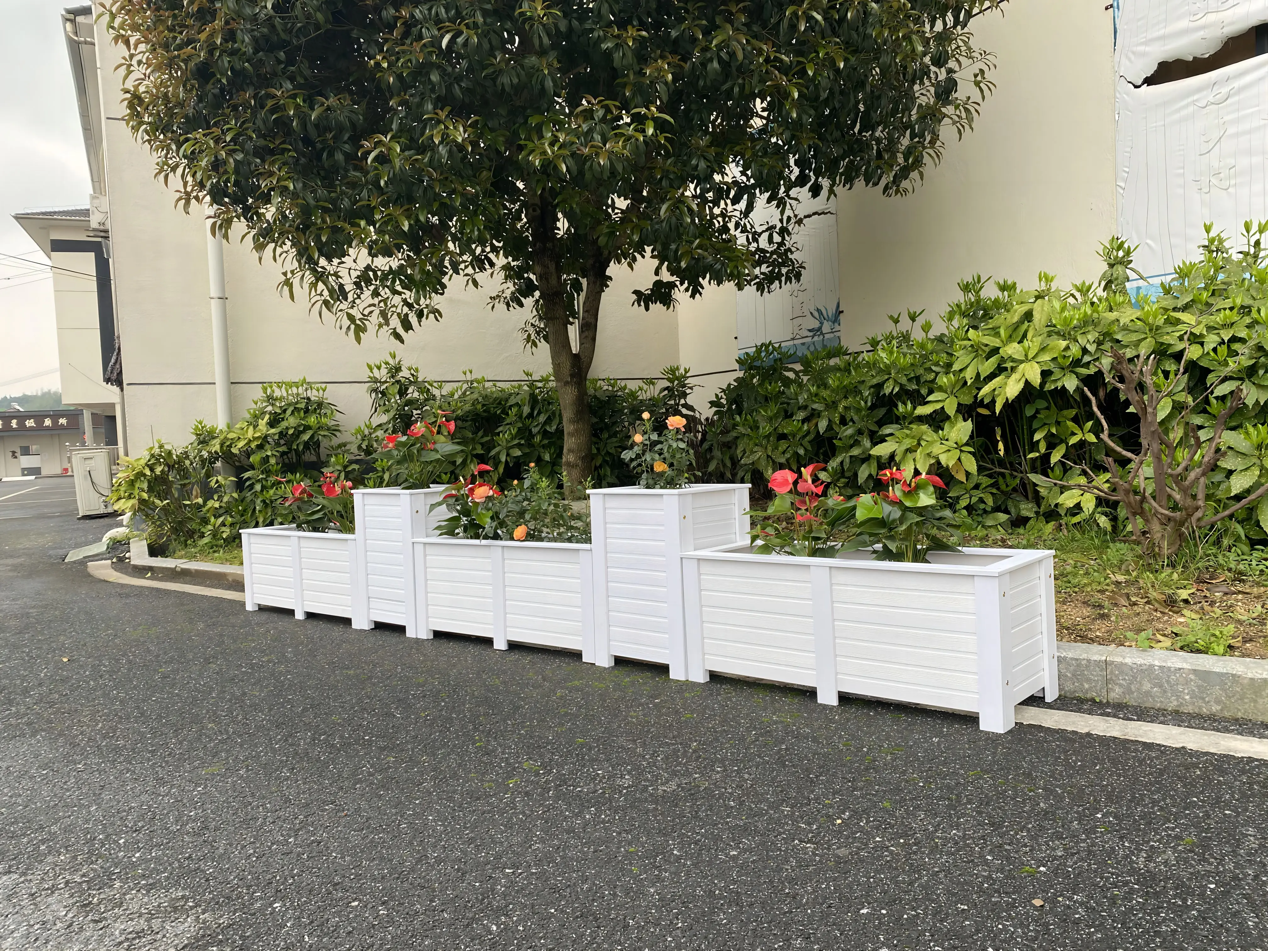 DIY Custom Garden Rectangle Pvc Planter Box for Promotion