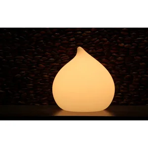 Modern Mini Peach Shape 16-Color LED Night Light with Remote Control Smart Home Mood Dimmer Battery Powered for Bedroom
