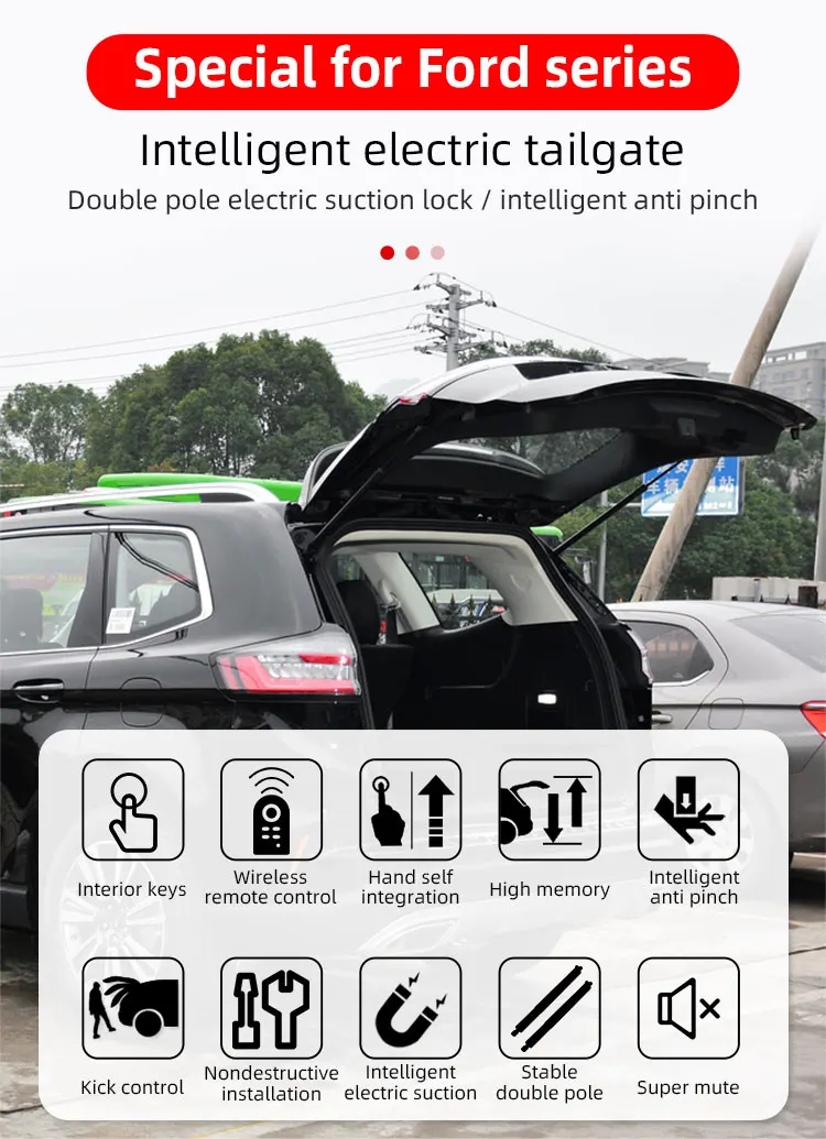 Car Rear Trunk Trunk Automatic Clifting Adaptations Accessories Power Tailgate for BESTUNE T77 T55 Electric Tailgate details
