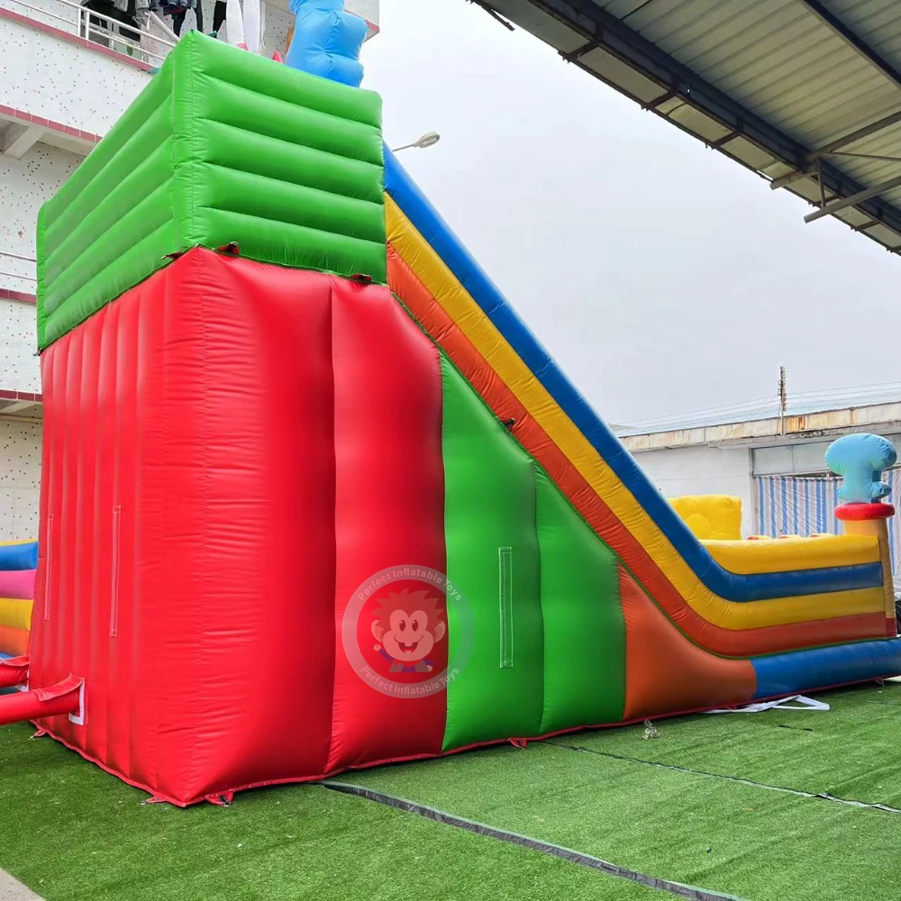 Pink Inflatable Slide spongebob Inflatable Water Slide rainbow Inflatable Pool Water Slide