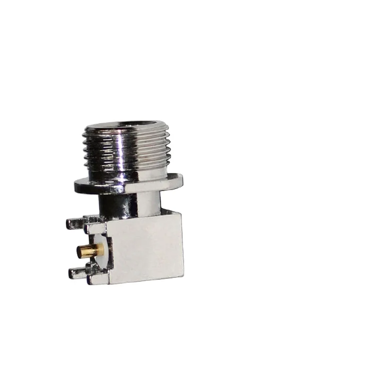 Top Quality SMA-JWE Coaxial Connector Nickel High Frequency Bent Male PCB SMA Connector