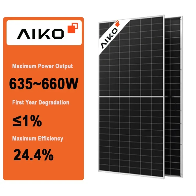 Aiko 2u Mono Glass 650w Solar Panels