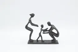 Домашний декор, железные креативные бронзовые скульптуры ручной работы, украшения для семьи, оптовая продажа, аксессуары для украшения комнаты