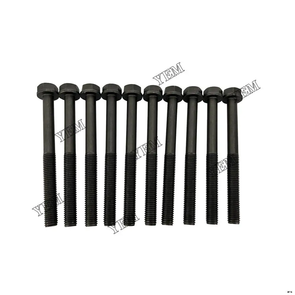 Cylinder Head Bolt Fit for Komatsu 6D102 Excavator Truck Lawn Mower Marine Engine