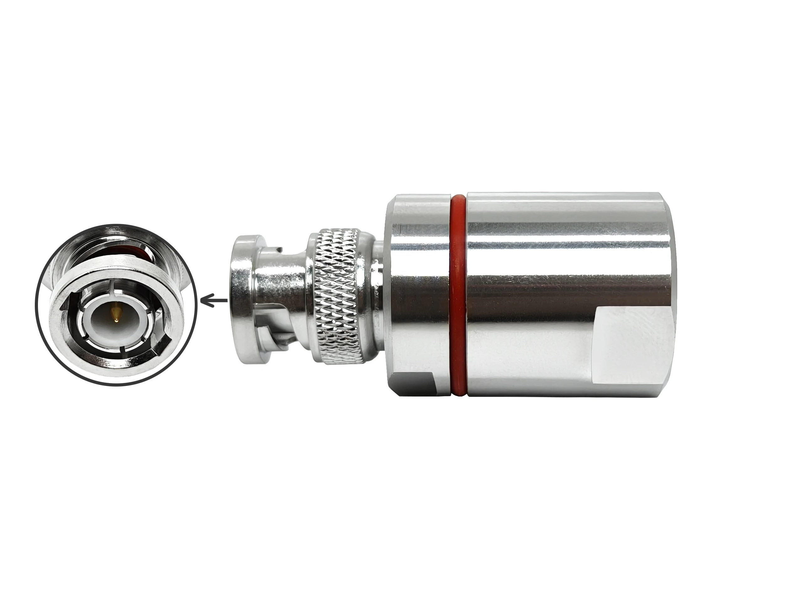 Rohs CE Certification BNC Plug Male Connector Clamp RG217 Cable