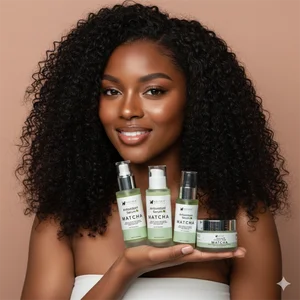 Hot selling Matcha Face Care Set glowing skin products with high quality