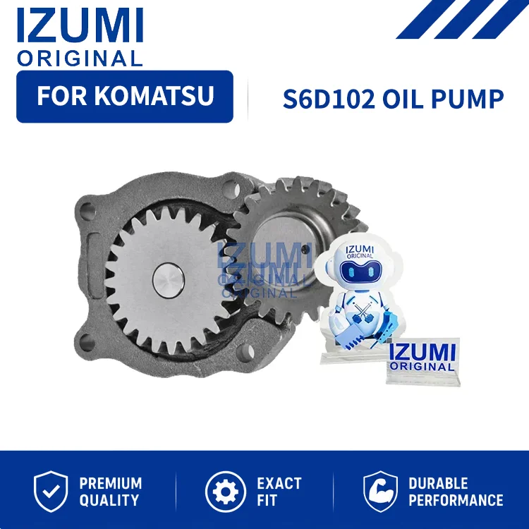 IZUMI ORIGINAL S6D102 6738-51-1100 Oil Pump diesel engine parts for Komatsu