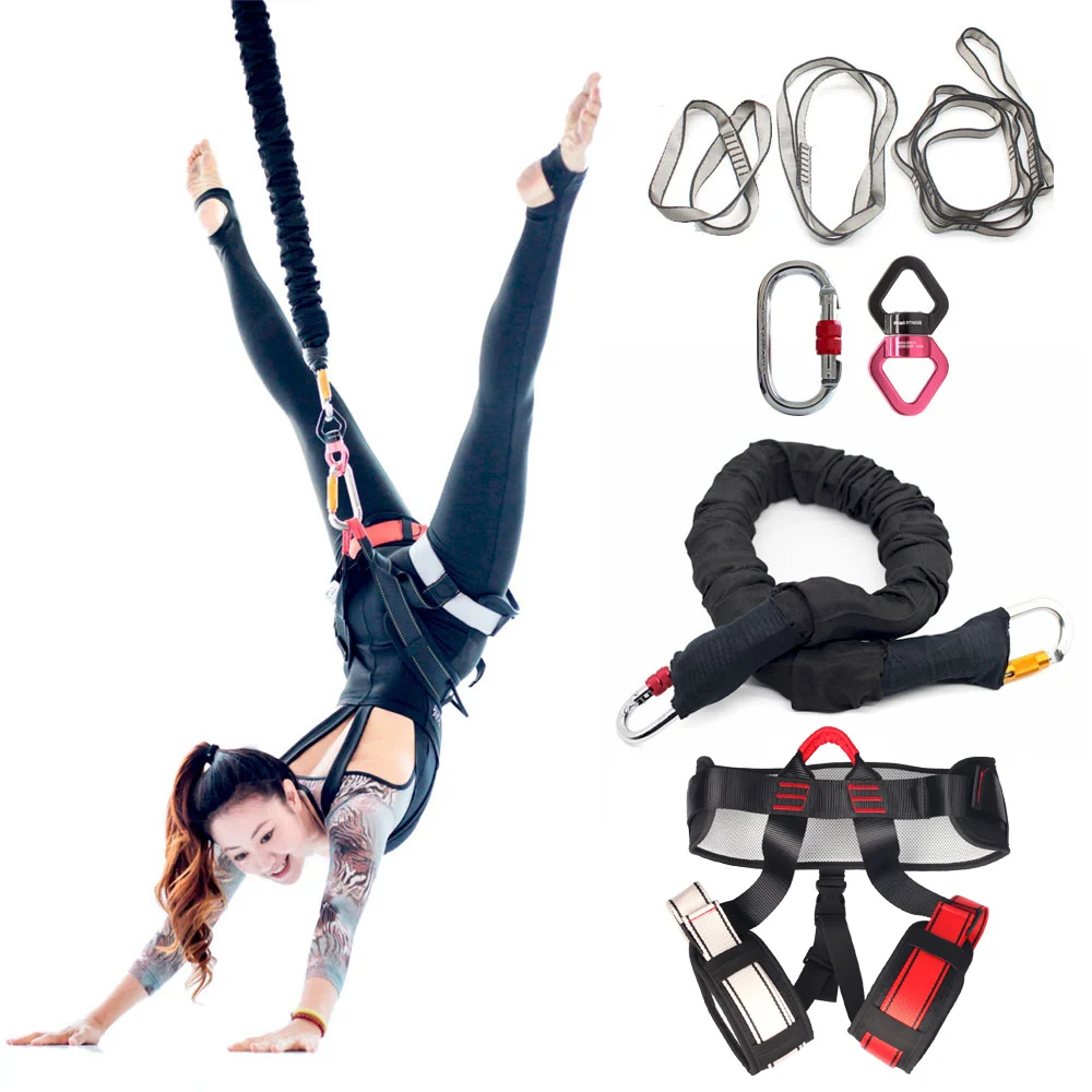 Bungee Cord Exercises Anti-gravity Bungee Strap Set for Home Bungee Fitness Set