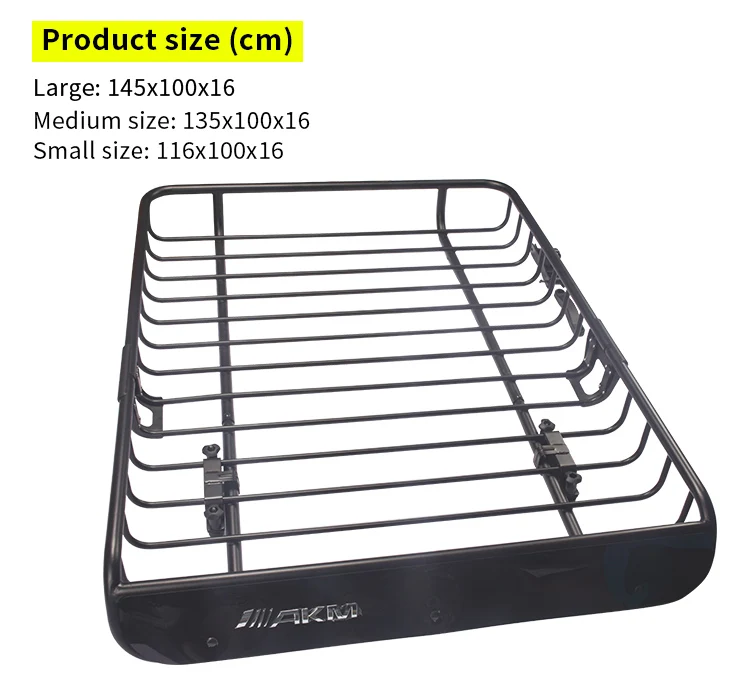 Universal Rooftop Cargo Carrier Auto Part Roof Luggage Basket for Offroad Travel Roof Holder Carrier Cargo Basket factory