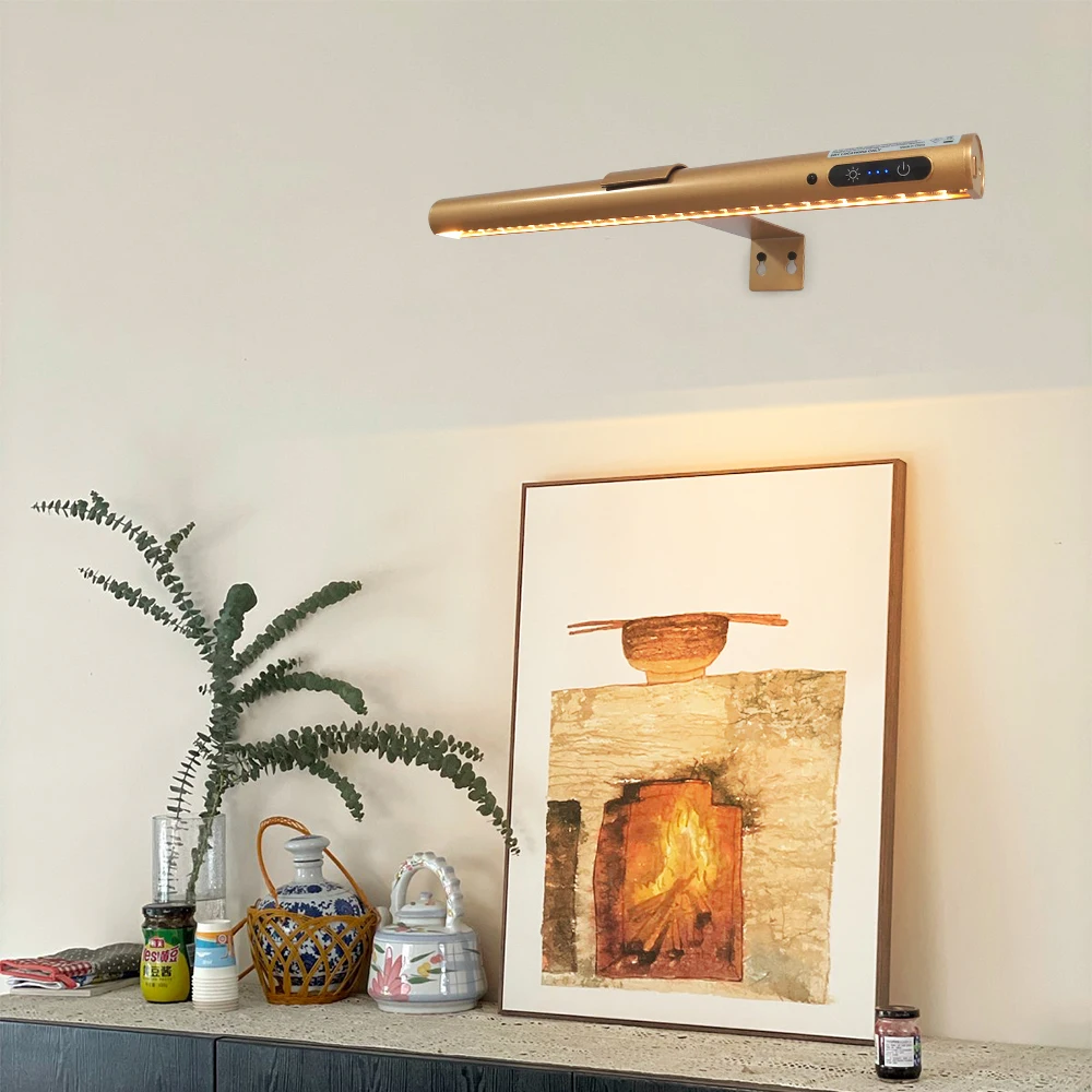 Wholesale Wireless LED Picture Wall Light With Remote IP40 LED Light Wall Lamp for Indoor Display Art Work Wall Lamp