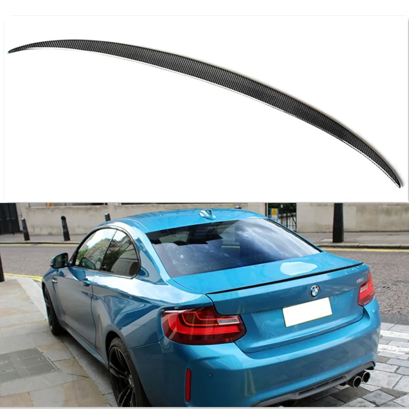 M2 Style Carbon Fiber Car Rear Trunk Small Spoiler Wing For 2 Series F22  F87 M2 235i 220i 228i M235i 2014 Up - Buy M2 Carbon Spoiler