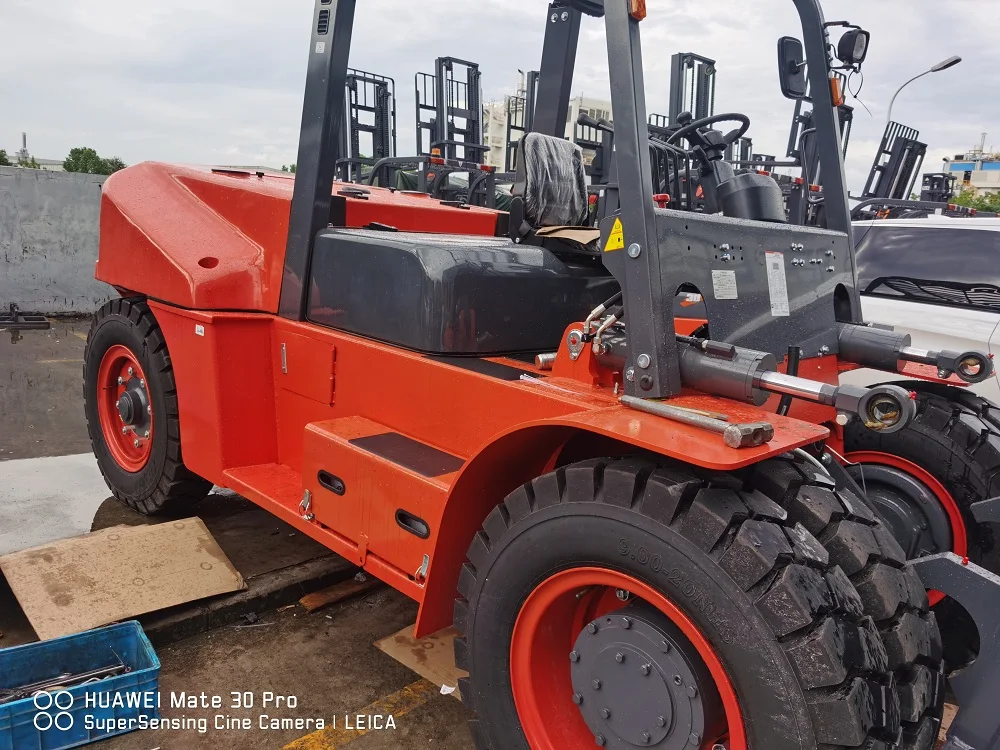 New Diesel Forklift 10-12 Tons Made in China CE Certified with 3000-5000mm Lift Height Mechanical/Automatic Transmission SAFER