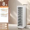 95 haut simple rangée blanc crème-8 tiroirs-812 cm