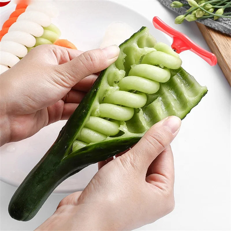 1PC Spiral Slicer Blade Hand Slicer Cutter Cucumber Carrot Potato  Vegetables Spi