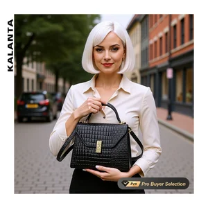 KALANTA Online Minimal Mujer Shoulder Daily Pattern Clutch Custom Crocodile Femm  Crocodile Print Handbag