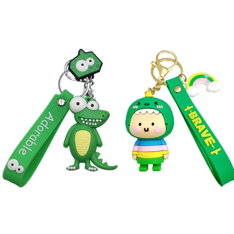 Customizable Cute Bear 3D Mini Keychain Soft PVC & Silicone Rubber Love Souvenir & Carabiner with Custom Logo for Promotions