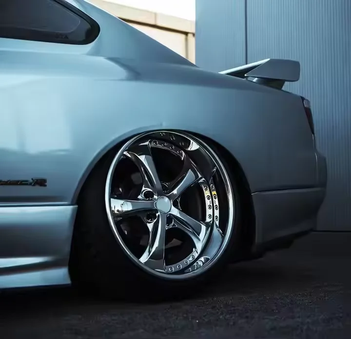 Rscr Custom Chrome 2-Piece Forged Aluminum Alloy Wheels 17 18 19 20 Inch Polished Wheel Rims 5x112