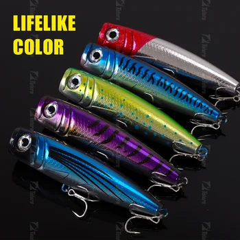 HOT Sale Best Popper Fishing Lures and Baits 130mm 58g Saltwater Trolling Lure Surface Topwater Casting Popper Lure – Popper – view 4