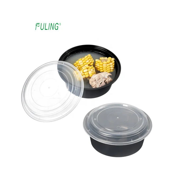Wholesale Disposable Donburi Bowl Black 16 24 38 48 32 Oz Plastic
