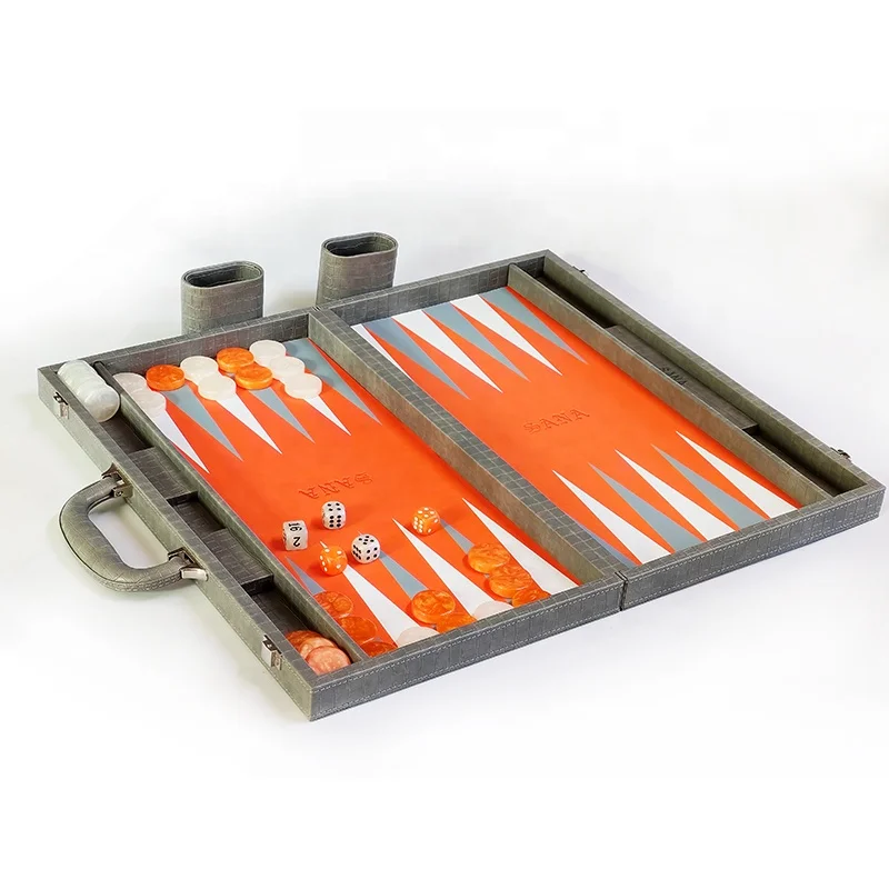 Factory Price Customized Board Game Wholesale Professional Backgammon Alligator Chess Game Handmade Board Game Backgammon