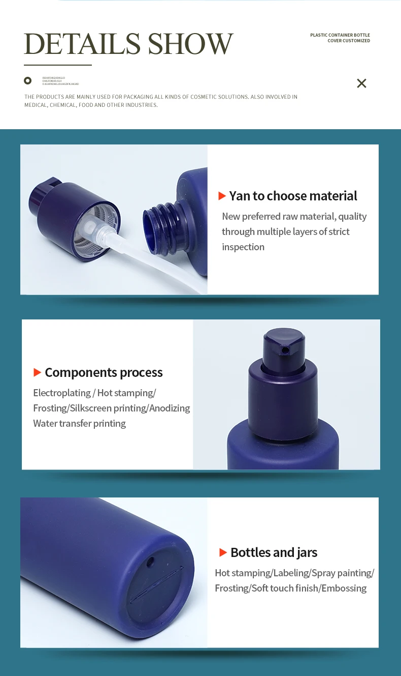 Factory Direct Sales Delicate Matte Feel 50ml 80ml 150ml Petg Emulsion Pump Spray Bottles