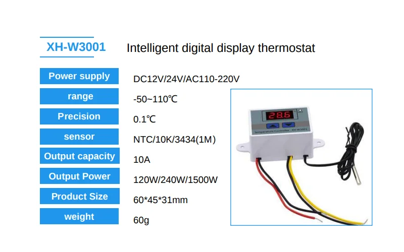 Temperature controller xh w3001 схема подключения и инструкция