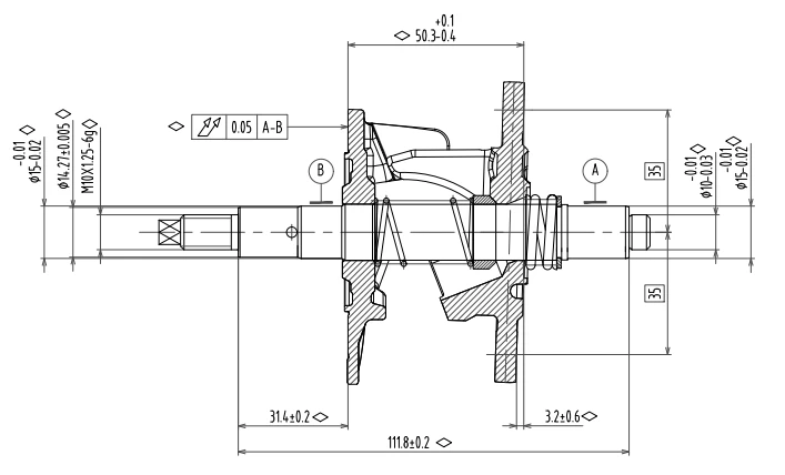 Compressor, KPS, KPS305, Aluminum, 24V - detail 14