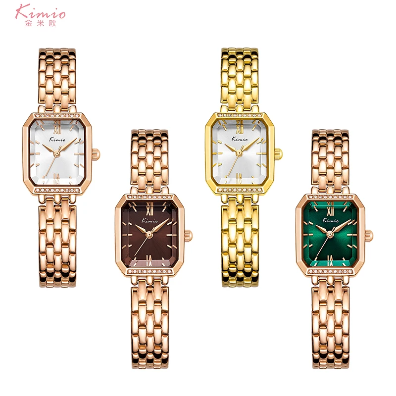 Luxury Band Alloy Watch Ladies Custom logo Watches Women Gold Wrist Watches