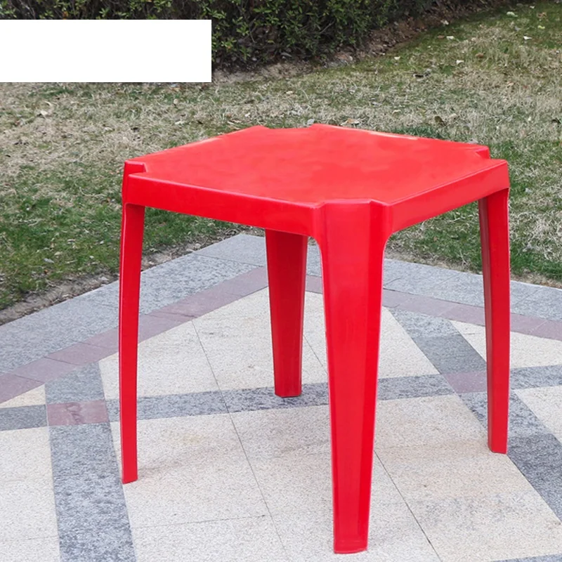 Wholesale White Garden Plastic Tables For Event High Quality Square