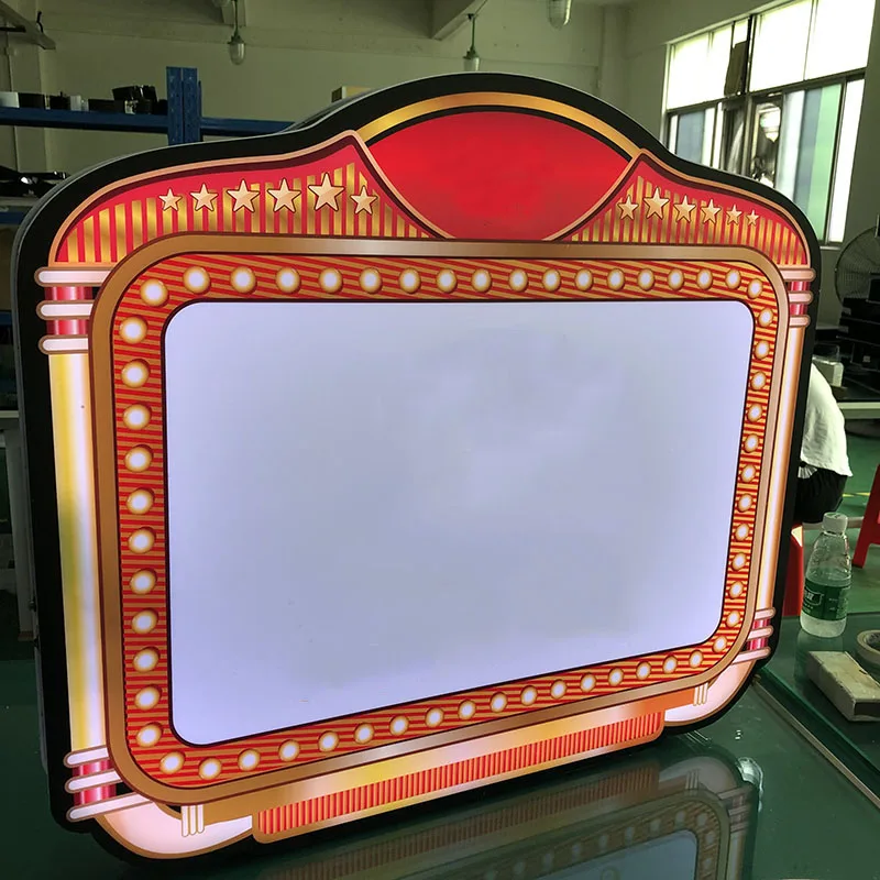 2022 Customized Logo Led Vip Led Marquee Light Box Able To Be