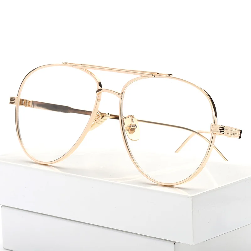 big gold rimmed glasses