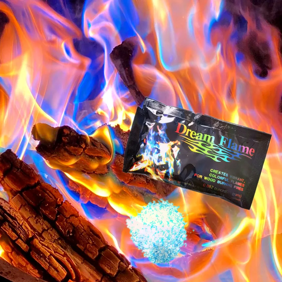 DF-84 Magic Fire Colorant  Pack for Outdoor Fire Pits Mystical Flame Coloured Flame Powder Novelty Fireworks