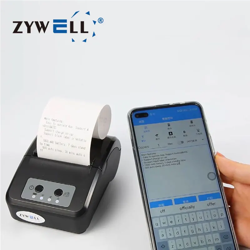 Mini 58mm Handheld Bluetooth Wireless Pocket Mobile POS Thermal Receipt  Printer