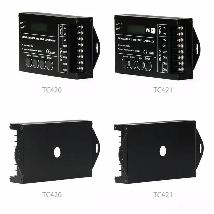 Lighting Timer Dimmer Led Wifi Controller TC420 Software Programmable With USB Cable CD ROM