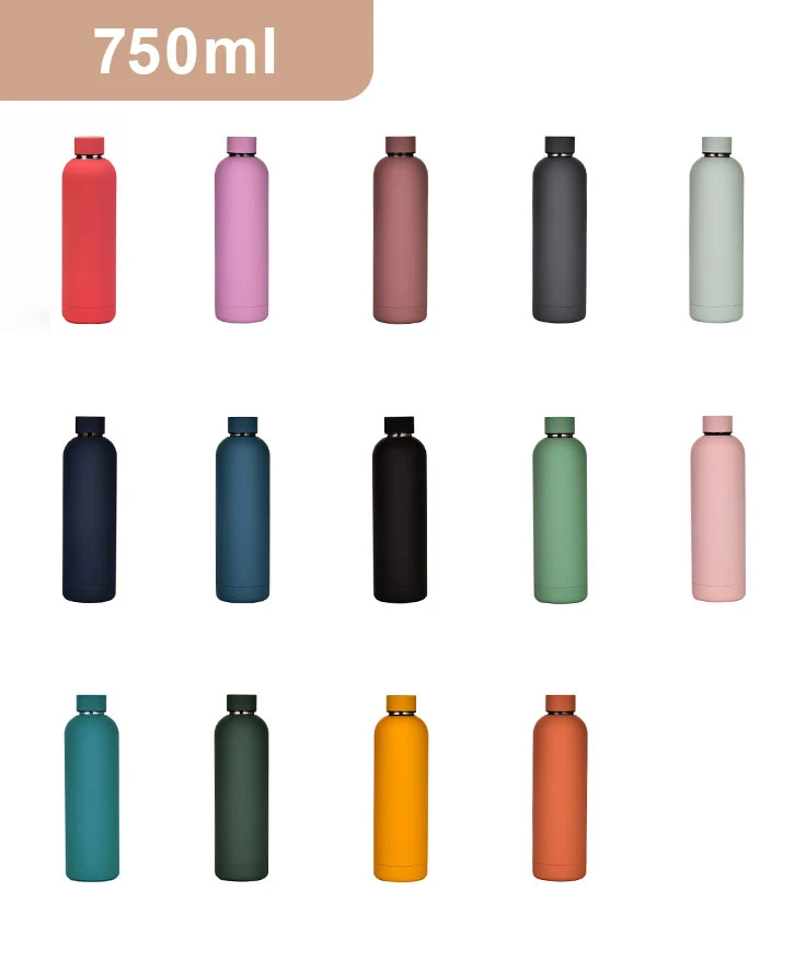 Rubber Face Luxury Crystal Double Wall Insulated Stainless Steel Water