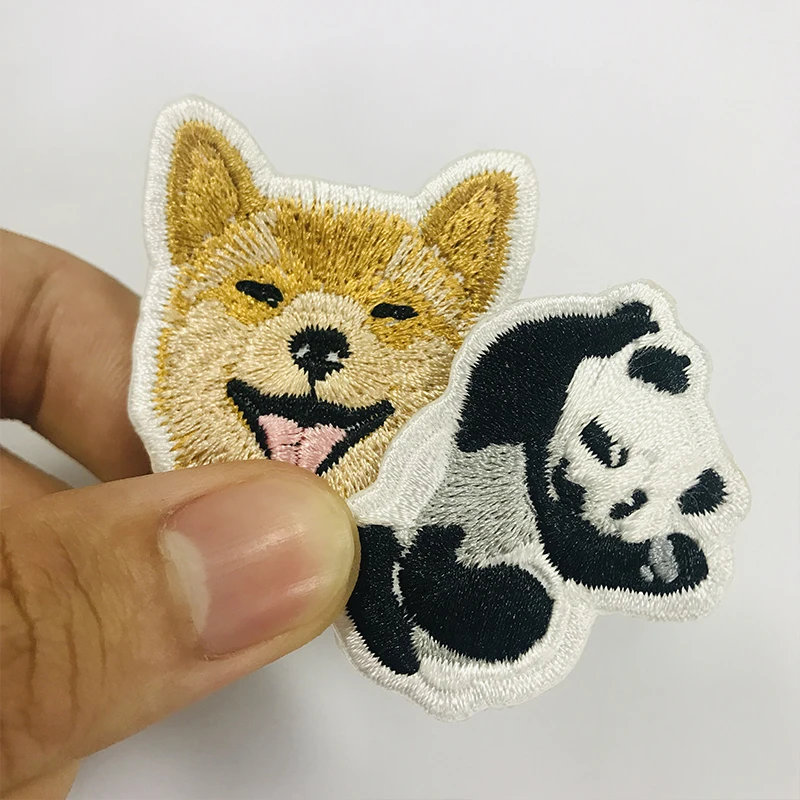 Embroidered Animal Shape Patches Tiger, Elephant, Panda, Owl Cute Patches Suitable for Children's Clothing