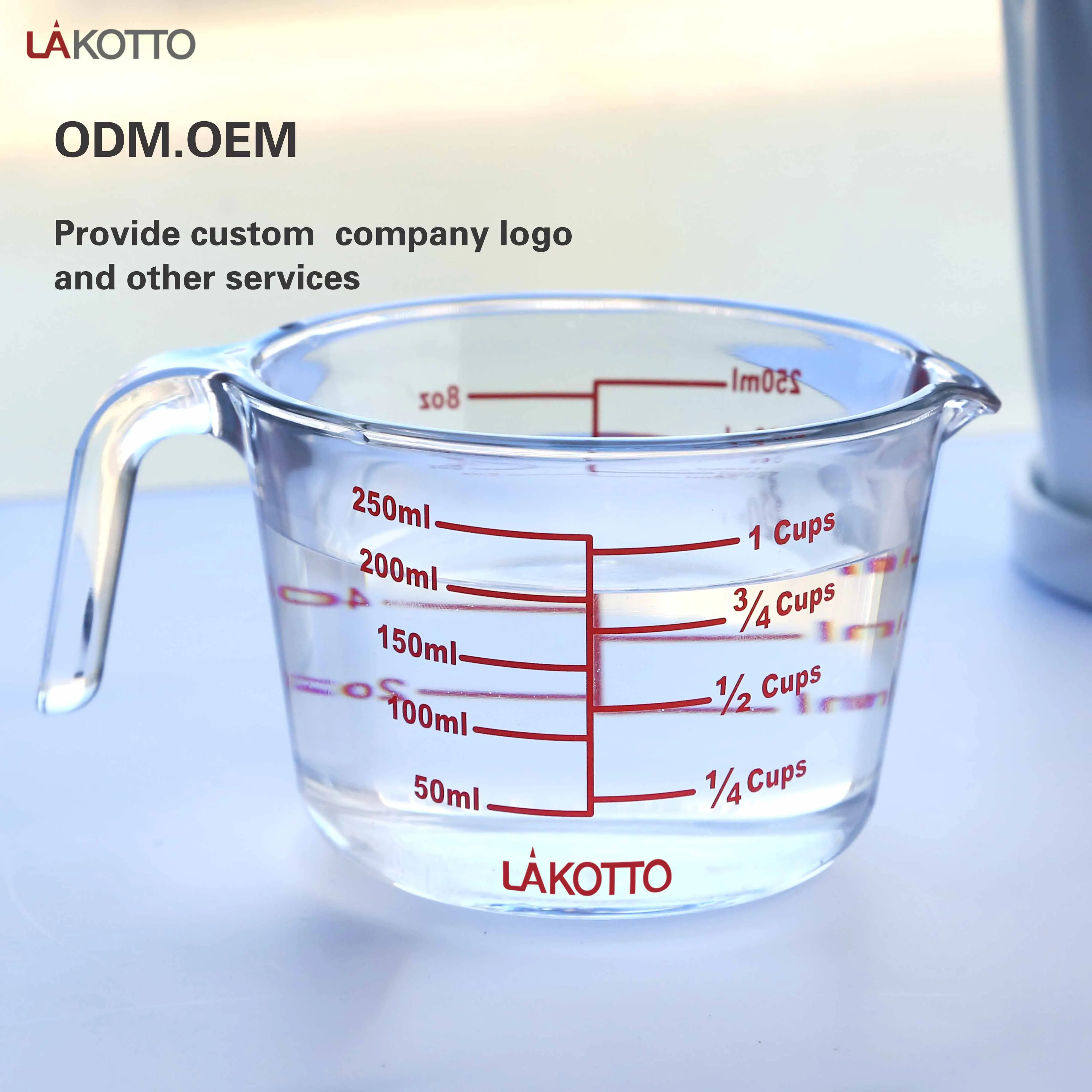 Wholesale Soda Lime Glass Measuring Cups Set Thickened Glass