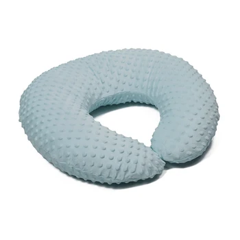 Nursing Bed Pillow with Removable Cover Organic Soft Slow-Rebounding Fiber Feeding Pillow Baby