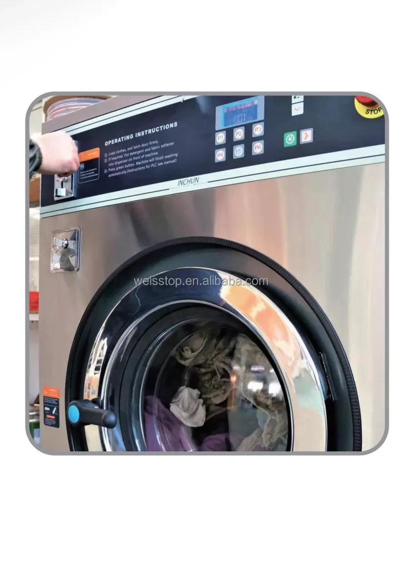 Professional Commercial Laundry Equipment 12kg To 150kg Industrial