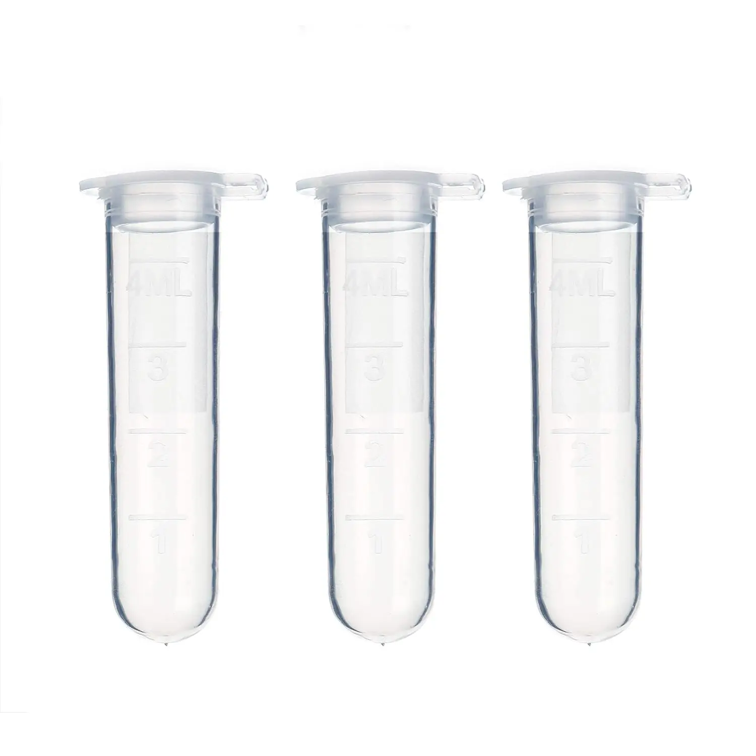 Disposable 5ml Laboratory for Test Centrifuge Tubes with Clear Polypropylene Material and Locking Lids for Laboratory Use
