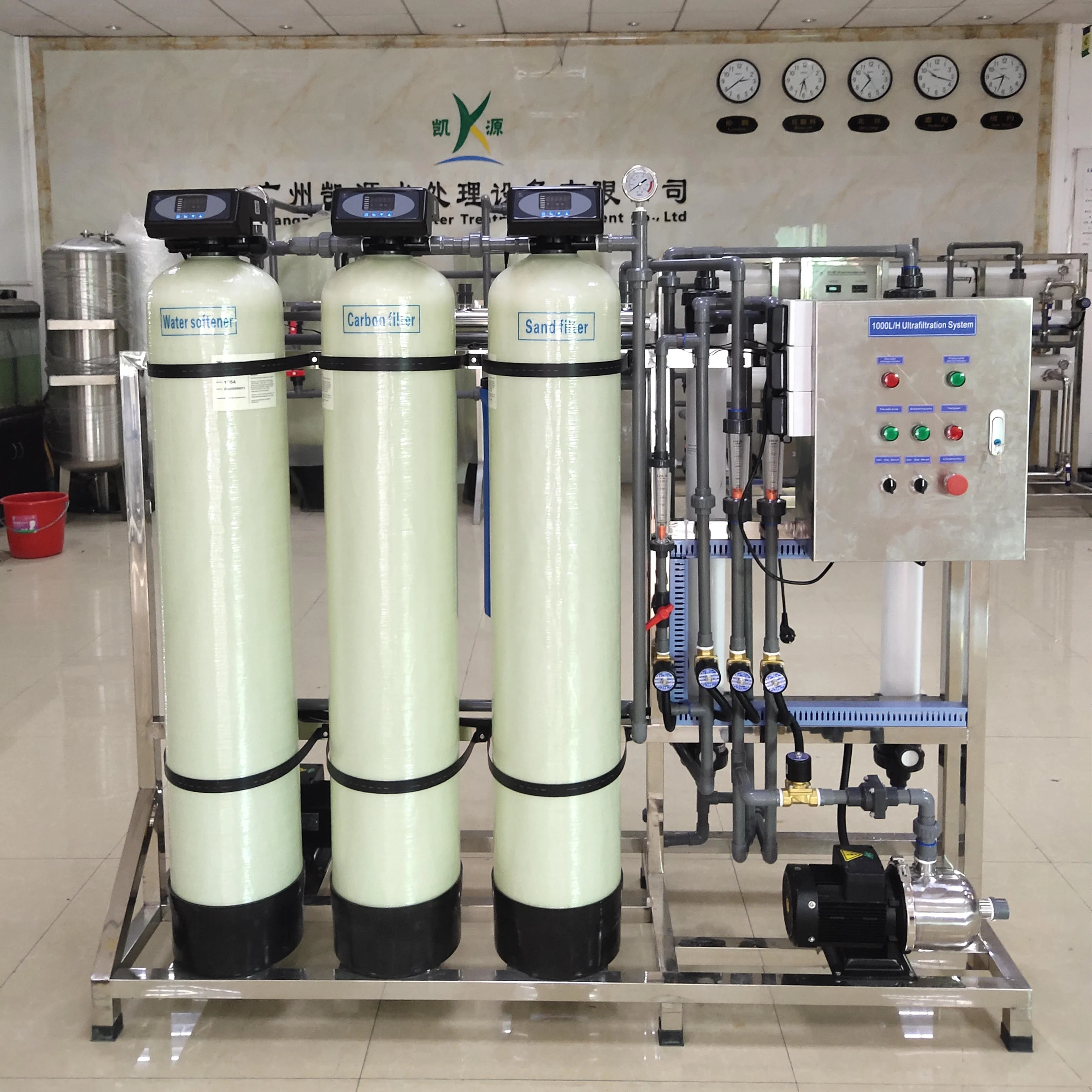 1000 LPH Automatic Ultrafiltration Machine UF Water Treatment Filtration System Portable Mineral Drinking Line
