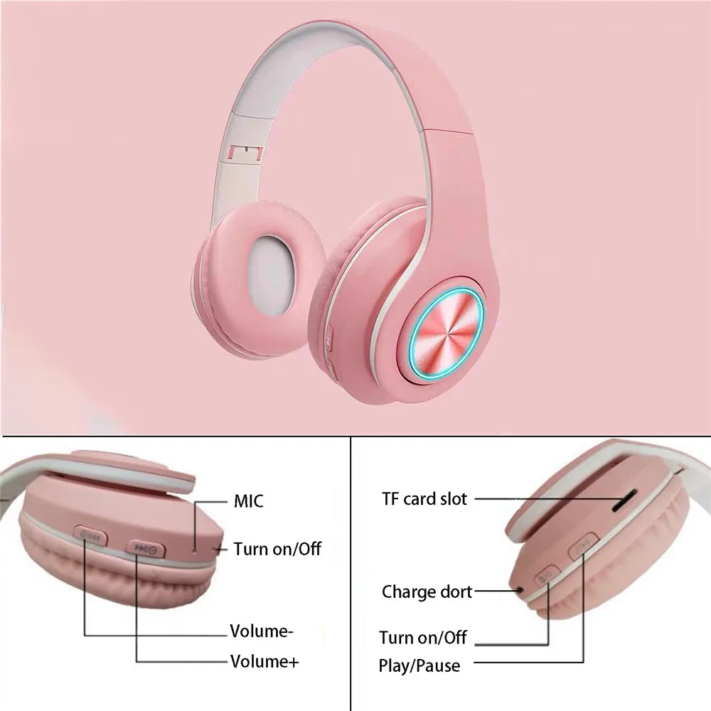 Over Ear Wireless Bluetooth Headset with Microphone & CVC