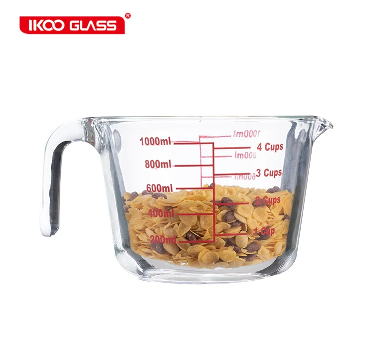 Source kitchenware high borosilicate large glass measuring cup on