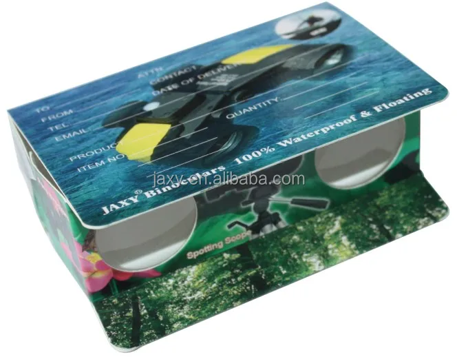 Bespoke Custom Printing Paper Binocular Kids Toy Folding Mini Disposable Foldable Paper Cardboard Binoculars