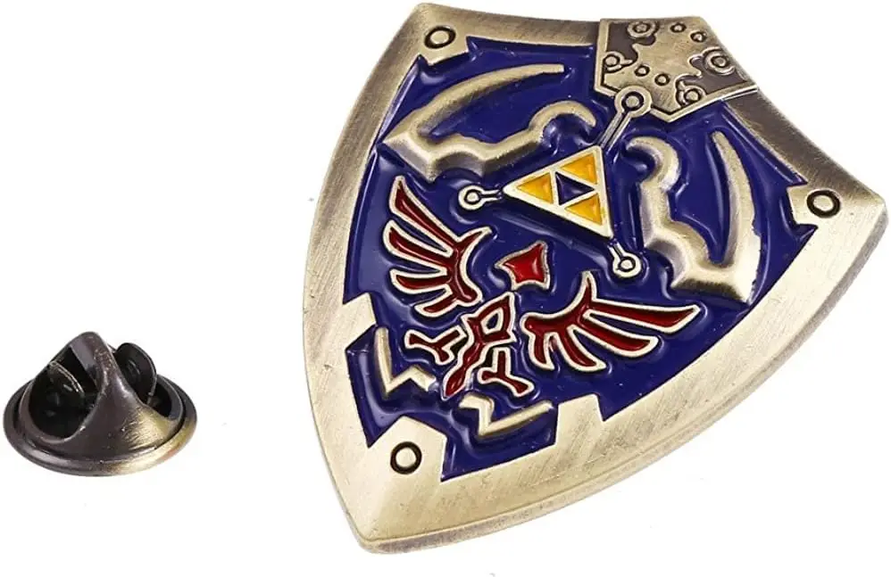 Wowei Japan Game the Legend of Zelda Hylian Shield Brooch Pins