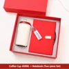 Carnet à motif de tasse à café rouge.