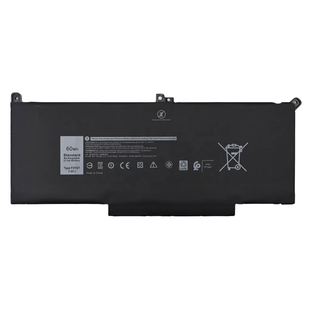 F3YGT 7.6V 60wh Laptop Battery for Dell Latitude E7280-E7490