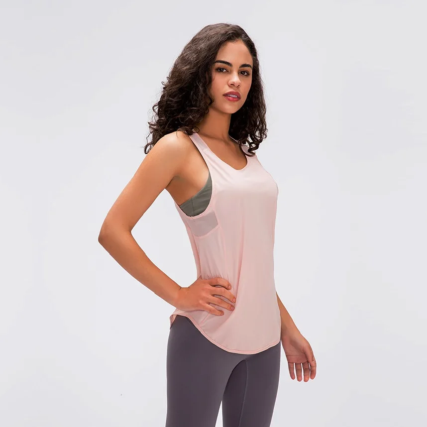 Mesh Workout Tank Top Women Fitness 